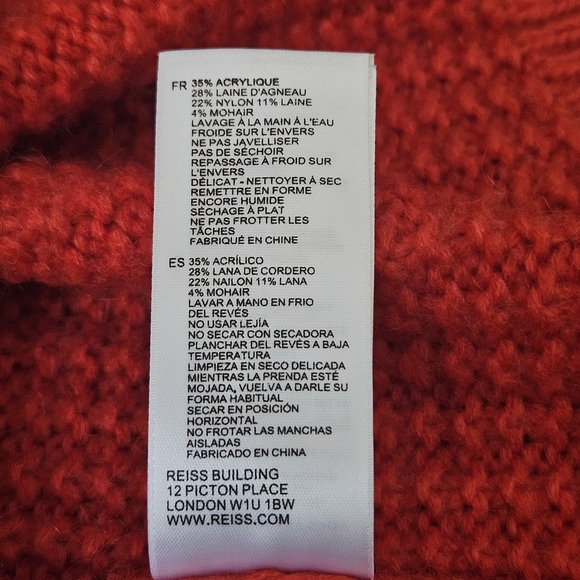 Reiss Anabella Chunky Knit Sweater Size L - Picture 13 of 15